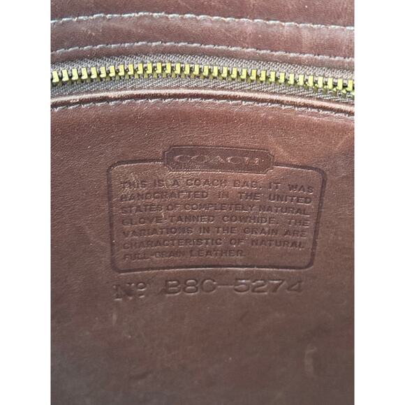 $438 COACH Vintage Briefcase Essex Bag 5274 Mahogany Brown Leather - Picture 10 of 11